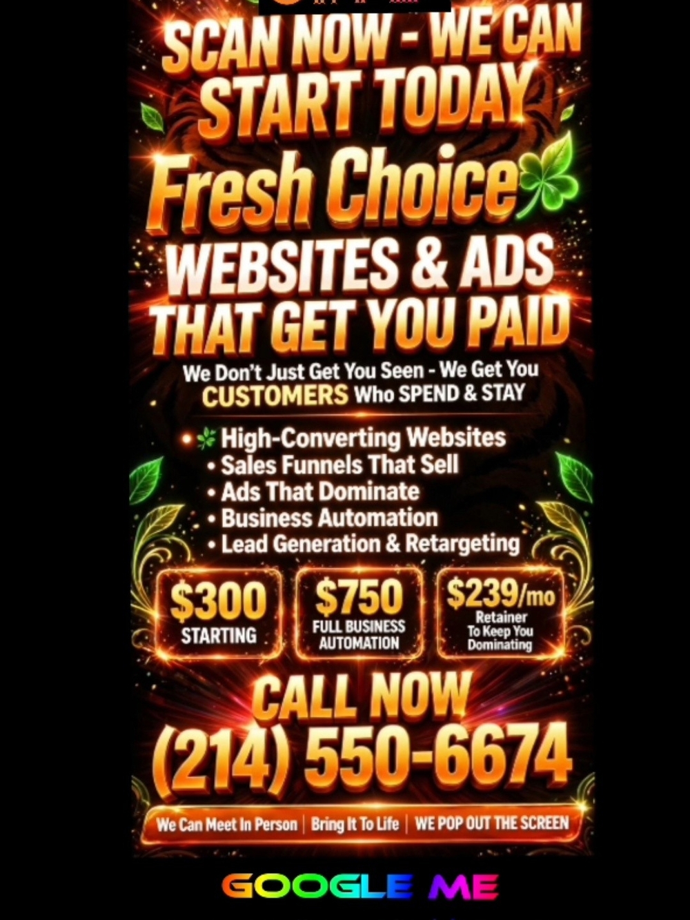 Websites & Ads - Orange Promotional Offer